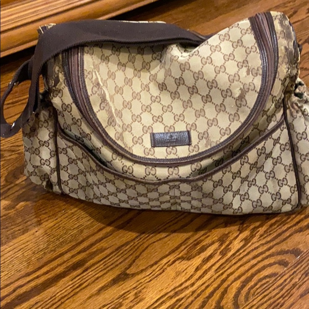 Used Gucci Baby Bag w changing pad